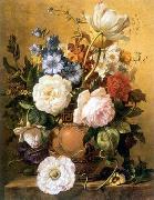 Floral, beautiful classical still life of flowers.124